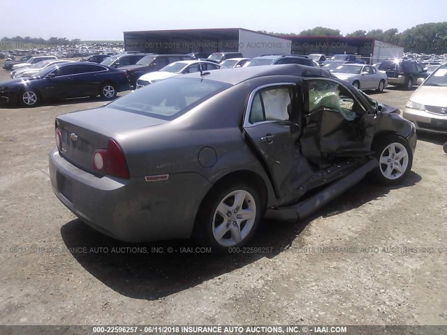 1G1ZB5E16BF107322 - 2011 CHEVROLET MALIBU LS BROWN photo 4