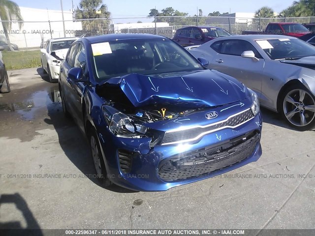 3KPA24ABXJE053559 - 2018 KIA RIO LX/S BLUE photo 6