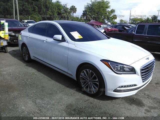 KMHGN4JEXHU193646 - 2017 GENESIS G80 PREMIUM/ULTIMATE WHITE photo 1