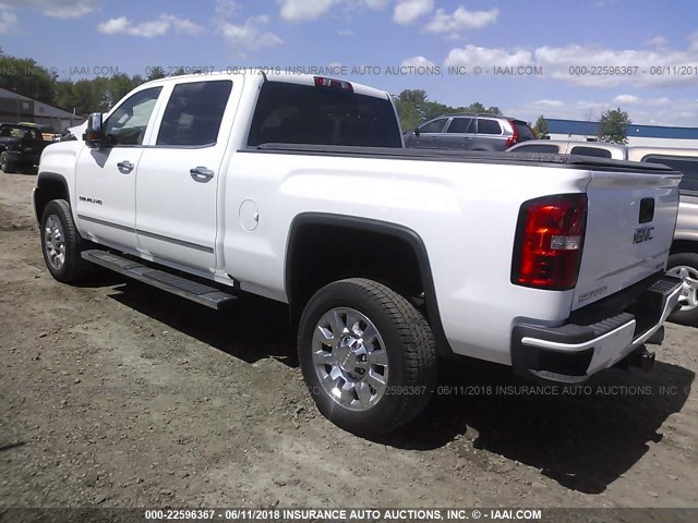 1GT12UEY4HF123376 - 2017 GMC SIERRA K2500 DENALI WHITE photo 3