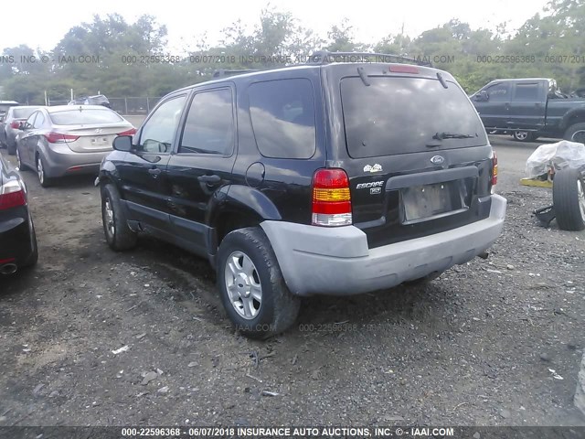 1FMCU93164DA13632 - 2004 FORD ESCAPE XLT BLACK photo 3