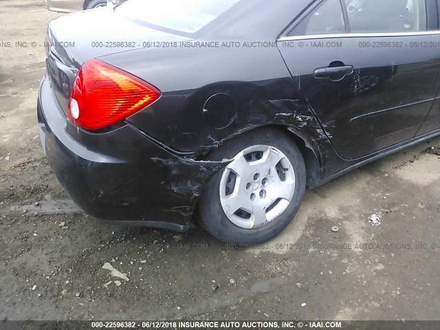 1G2ZF57B484301700 - 2008 PONTIAC G6 VALUE LEADER/BASE BLACK photo 6