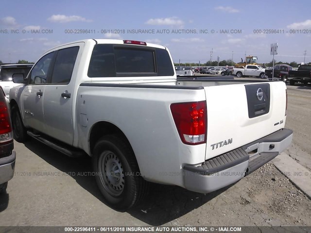 1N6BA07D79N309248 - 2009 NISSAN TITAN XE/SE/LE WHITE photo 3