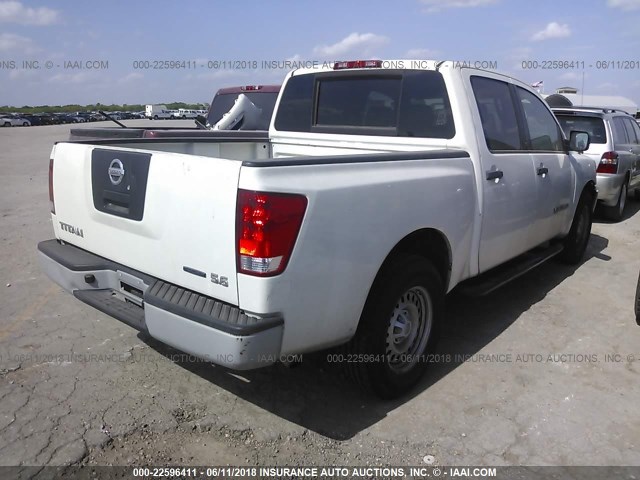 1N6BA07D79N309248 - 2009 NISSAN TITAN XE/SE/LE WHITE photo 4