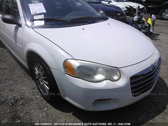 1C3EL46X66N226732 - 2006 CHRYSLER SEBRING WHITE photo 6