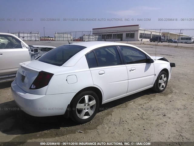 1G8AL58F37Z103656 - 2007 SATURN ION LEVEL 3 WHITE photo 4