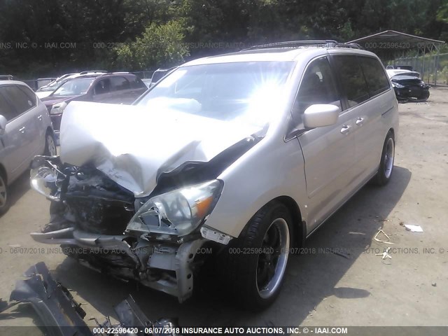 5FNRL38735B094997 - 2005 HONDA ODYSSEY EXL GRAY photo 2