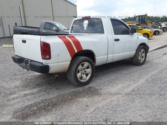 1D7HA16K24J288432 - 2004 DODGE RAM 1500 ST WHITE photo 4