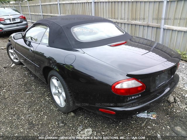 SAJGX2042XC034167 - 1999 JAGUAR XK8 BLACK photo 3