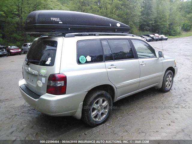 JTEEP21A160185314 - 2006 TOYOTA HIGHLANDER LIMITED SILVER photo 4