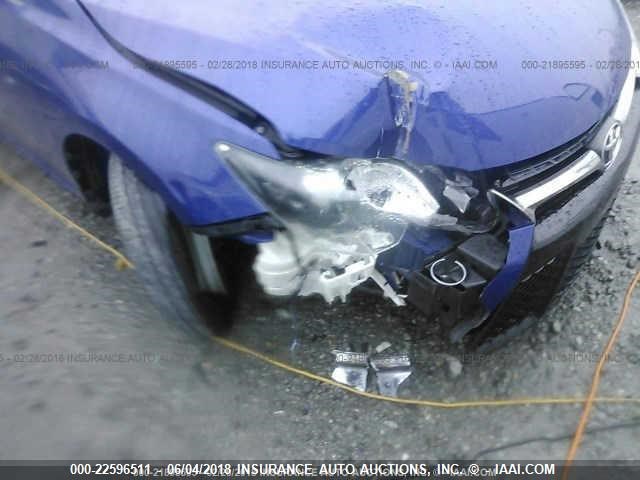 4T1BF1FK0FU878742 - 2015 TOYOTA CAMRY LE/XLE/SE/XSE BLUE photo 6