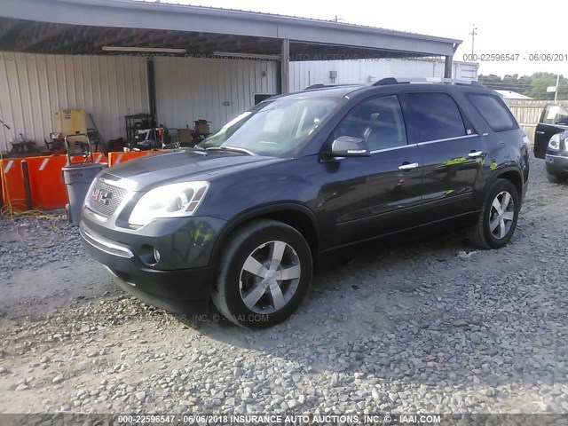 1GKKRRED9BJ169000 - 2011 GMC ACADIA SLT-1 GRAY photo 2