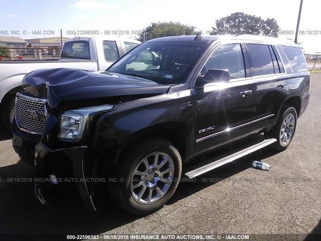 1GKS1CKJ1GR395233 - 2016 GMC YUKON DENALI BROWN photo 2