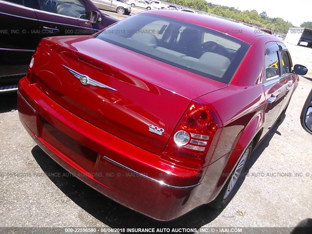 2C3CA4CD1AH132525 - 2010 CHRYSLER 300 TOURING RED photo 4