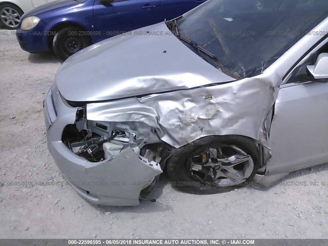 1G1ZH57B89F117171 - 2009 CHEVROLET MALIBU 1LT ვერცხლისფერი ფოტო 6