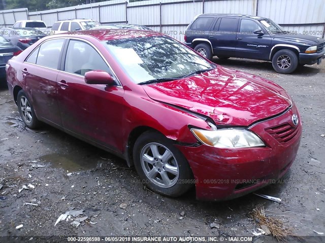 4T1BE46K47U014427 - 2007 TOYOTA CAMRY NEW GENERAT CE/LE/XLE/SE RED photo 1