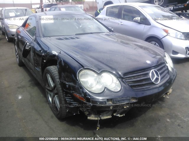 WDBSK75F55F104673 - 2005 MERCEDES-BENZ SL 500 BLACK photo 1