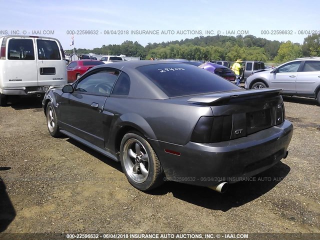 1FAFP42X84F164340 - 2004 FORD MUSTANG GT GRAY photo 3