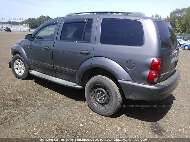 1D4HD48NX4F138861 - 2004 DODGE DURANGO SLT GRAY photo 3