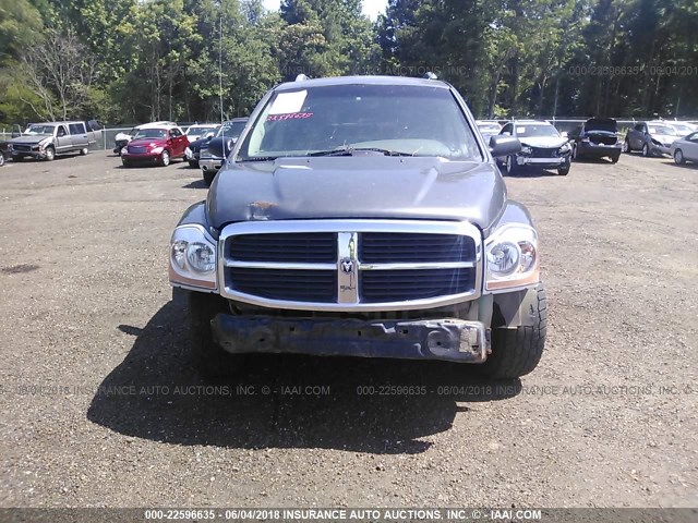 1D4HD48NX4F138861 - 2004 DODGE DURANGO SLT GRAY photo 6