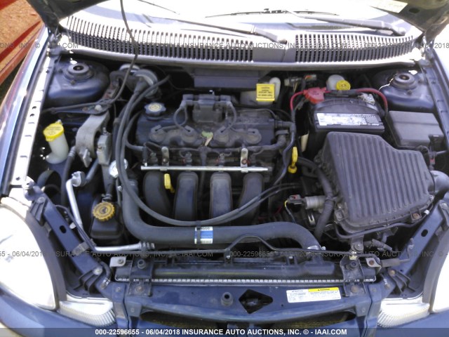 1B3AS46C62D578320 - 2002 DODGE NEON SE BLUE photo 10