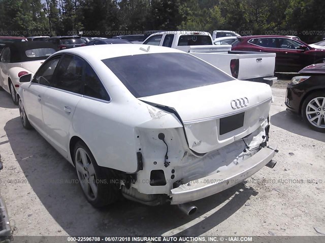 WAUDG74F05N056628 - 2005 AUDI A6 3.2 QUATTRO WHITE photo 3