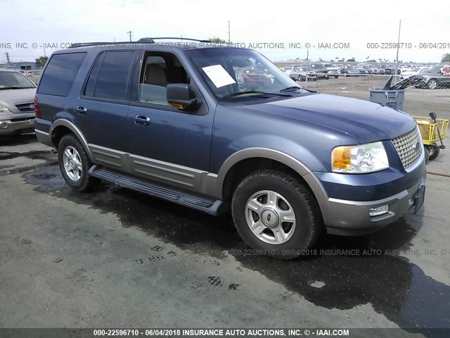 1FMFU17L73LA51191 - 2003 FORD EXPEDITION EDDIE BAUER BLUE photo 1