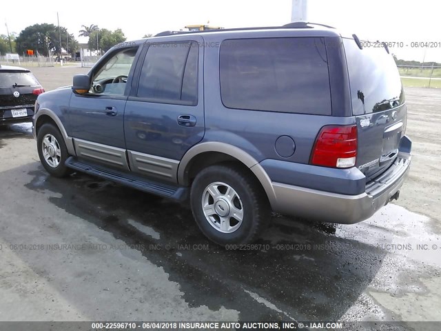 1FMFU17L73LA51191 - 2003 FORD EXPEDITION EDDIE BAUER BLUE photo 3