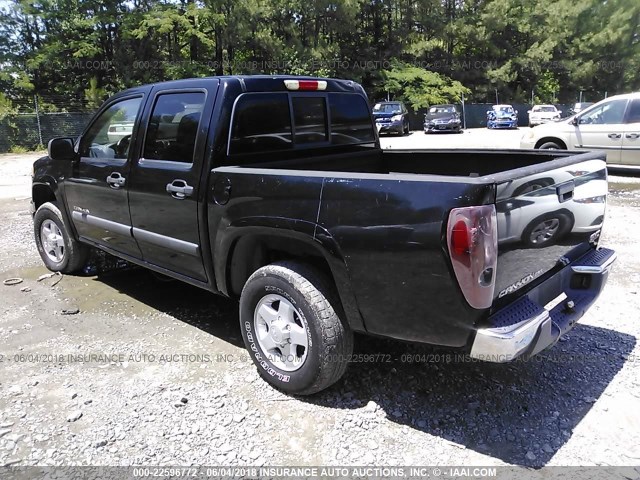 1GTDT136658230374 - 2005 GMC CANYON BLACK photo 3