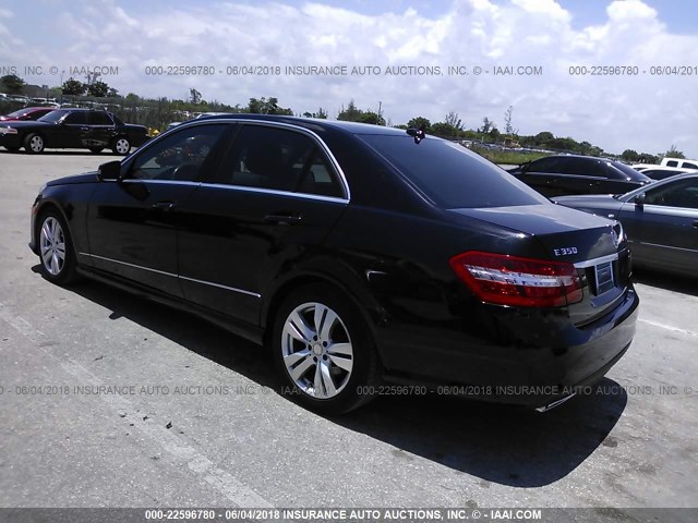 WDDHF2EB7DA709313 - 2013 MERCEDES-BENZ E 350 BLUETEC BLACK photo 3