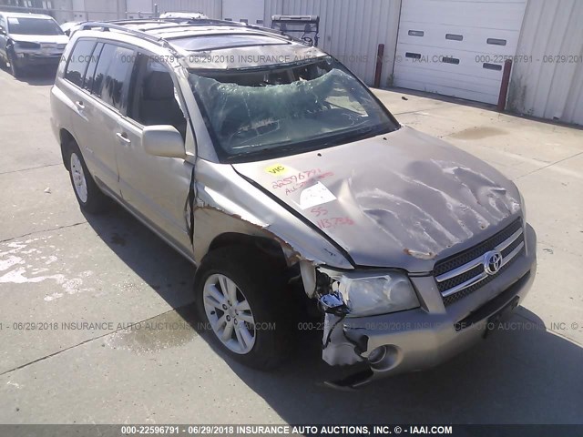 JTEEW21A560030056 - 2006 TOYOTA HIGHLANDER HYBRID TAN photo 6