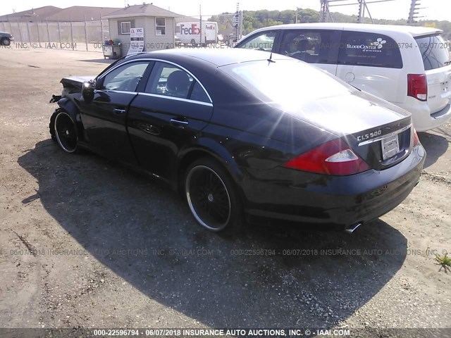 WDDDJ75X66A019268 - 2006 MERCEDES-BENZ CLS 500C BLACK photo 3