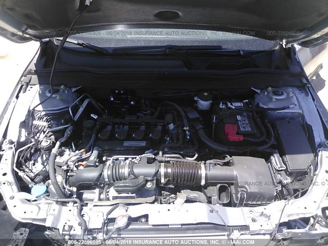 1HGCV1F33JA086133 - 2018 HONDA ACCORD SPORT 银色 照片 10