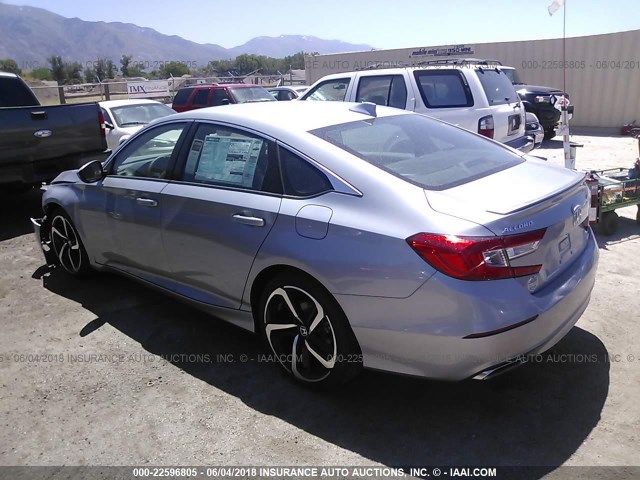 1HGCV1F33JA086133 - 2018 HONDA ACCORD SPORT SILVER photo 3