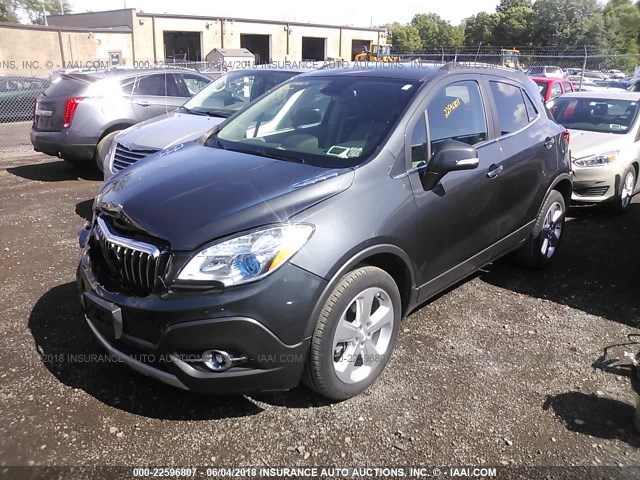 KL4CJFSB3GB617915 - 2016 BUICK ENCORE CONVENIENCE GRAY photo 2