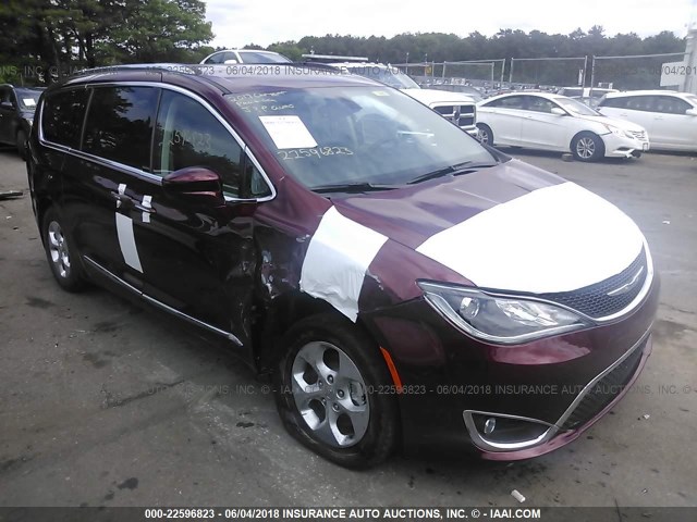 2C4RC1EG8HR851281 - 2017 CHRYSLER PACIFICA TOURING L PLUS RED photo 1