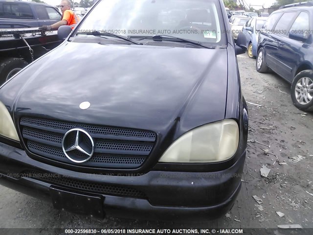 4JGAB72E4XA101302 - 1999 MERCEDES-BENZ ML 430 BLACK photo 6