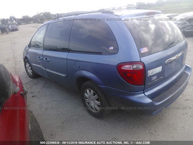 2A8GP54L47R279084 - 2007 CHRYSLER TOWN & COUNTRY TOURING BLUE photo 3