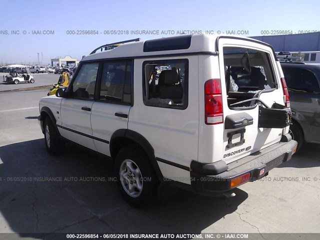 SALTY15451A299531 - 2001 LAND ROVER DISCOVERY II SE WHITE photo 3
