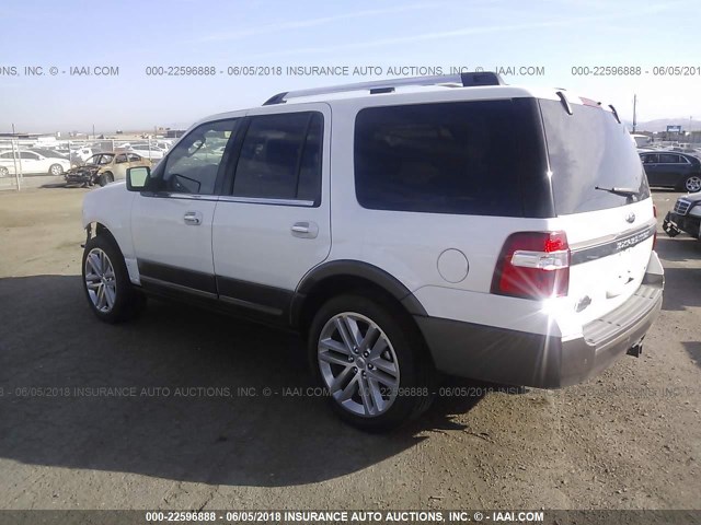 1FMJU1HT3GEF43221 - 2016 FORD EXPEDITION XLT/KING RANCH WHITE photo 3