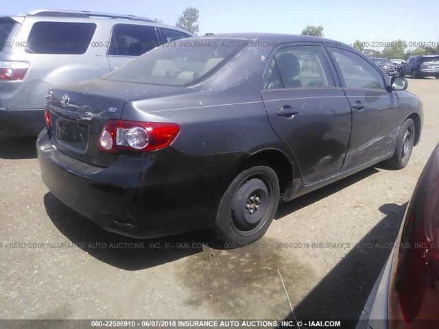 2T1BU4EE5AC321032 - 2010 TOYOTA COROLLA S/LE/XLE GRAY photo 4