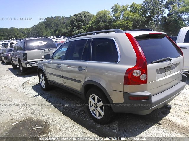 YV1CZ59H541040027 - 2004 VOLVO XC90 Champagne photo 3