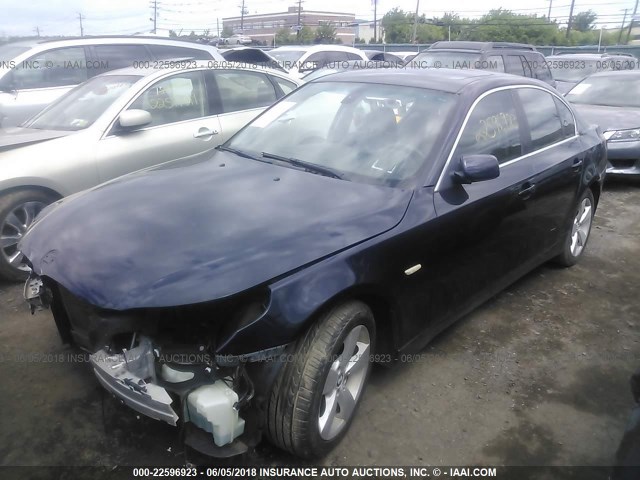 WBANF73537CY17697 - 2007 BMW 530 XI BLUE photo 2