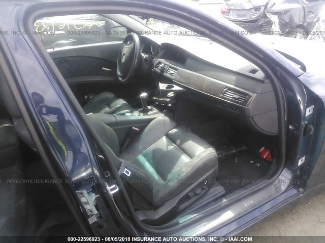 WBANF73537CY17697 - 2007 BMW 530 XI BLUE photo 5