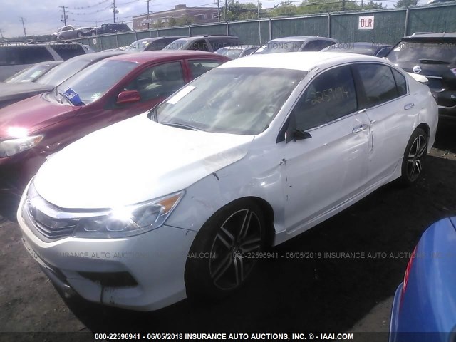 1HGCR2F11HA294577 - 2017 HONDA ACCORD SPORT SPECIAL EDITION WHITE photo 2