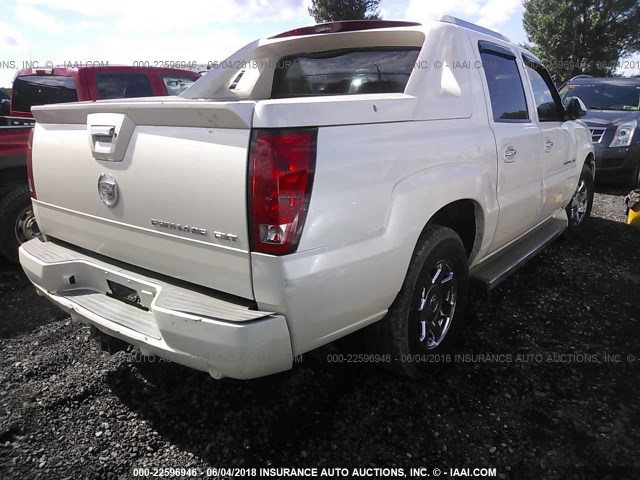 3GYEK62N85G193281 - 2005 CADILLAC ESCALADE EXT WHITE photo 4