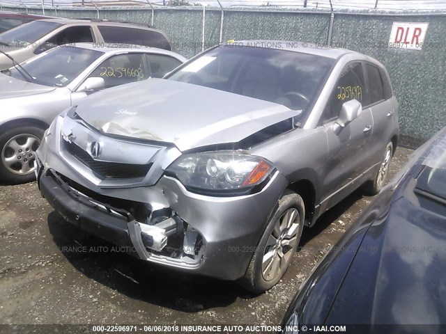 5J8TB2H57AA001825 - 2010 ACURA RDX TECHNOLOGY SILVER photo 2