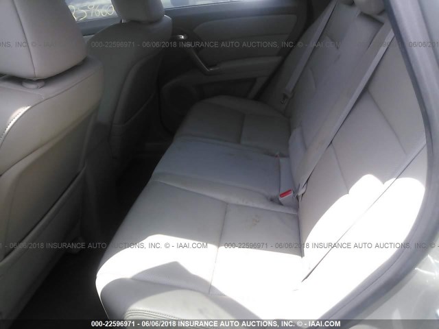 5J8TB2H57AA001825 - 2010 ACURA RDX TECHNOLOGY SILVER photo 8