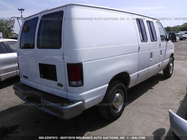 1FTPE2427XHB85439 - 1999 FORD ECONOLINE E250 VAN WHITE photo 4