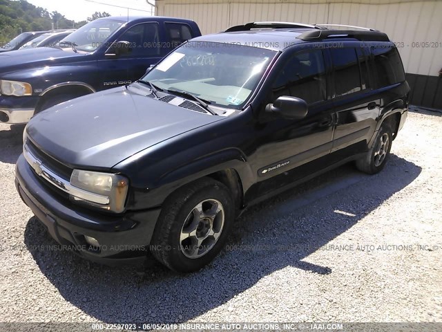 1GNET16S946113287 - 2004 CHEVROLET TRAILBLAZER EXT LS/EXT LT BLACK photo 2